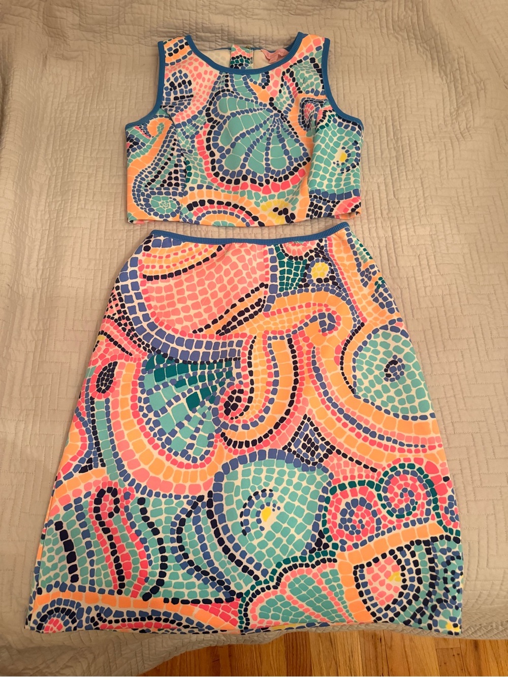 RARE Kennedy Mosaic Two-Piece Set